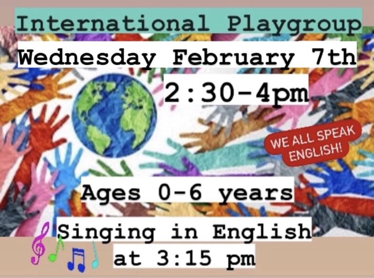 International playgroup on February 7th