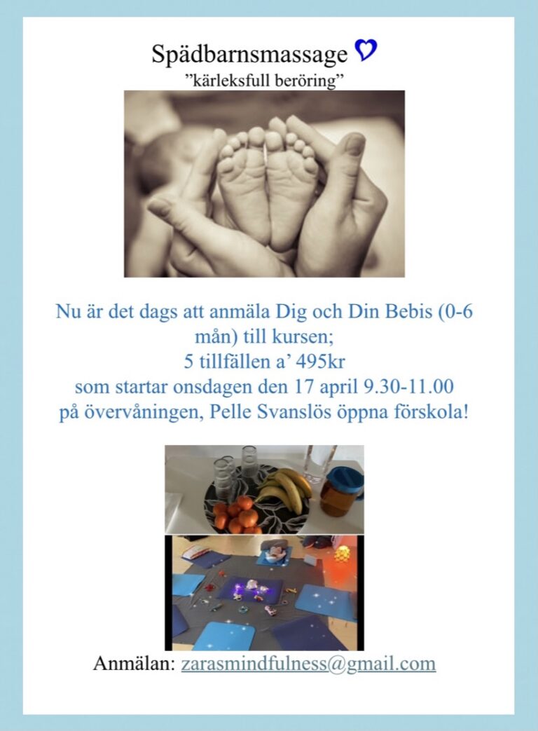 Ny omgång spädbarnsmassage
