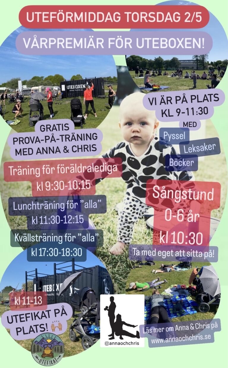 UTEFÖRMIDDAG MED UTEFYS & UTEMAT TORSDAG 2/5