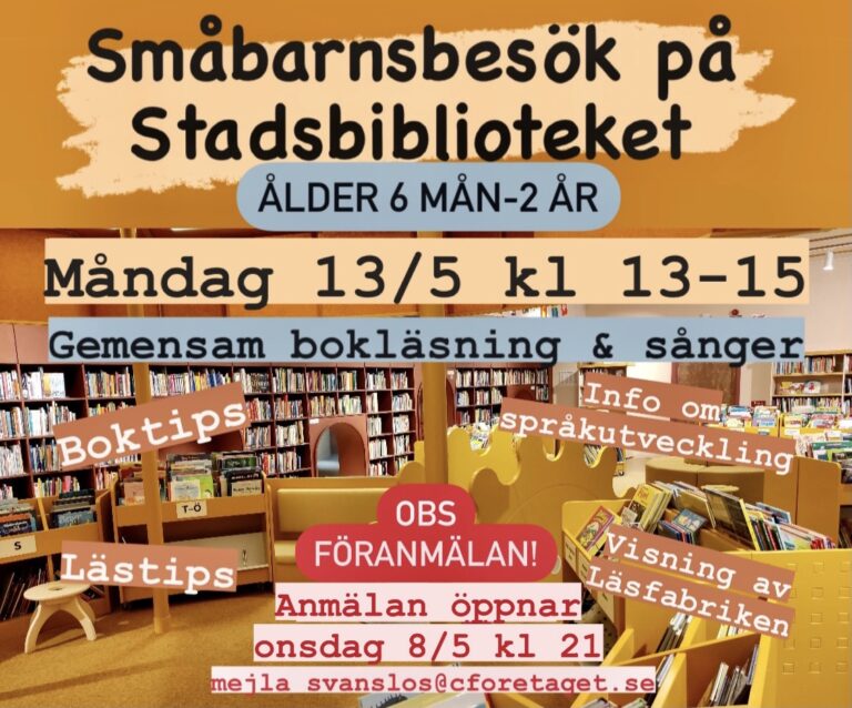 Biblioteksbesök för våra yngre 13/5 📚