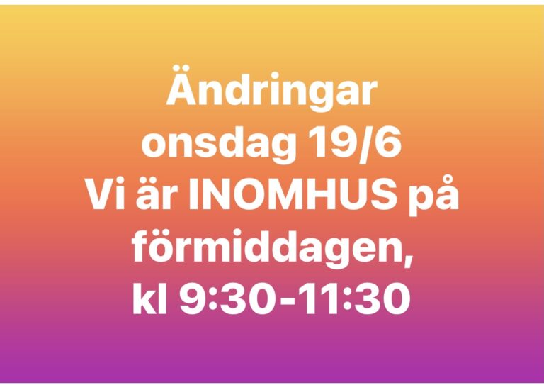 Vi tvingas flytta in onsdag förmiddag