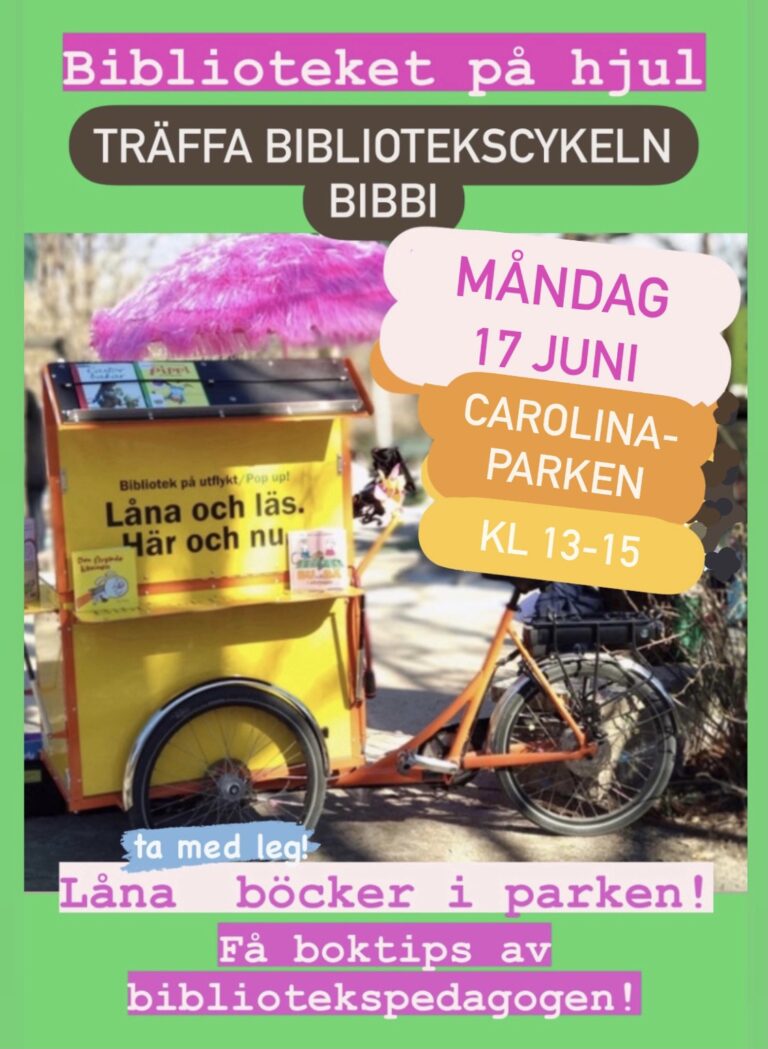 📚 TRÄFFA BIBBI I PARKEN!