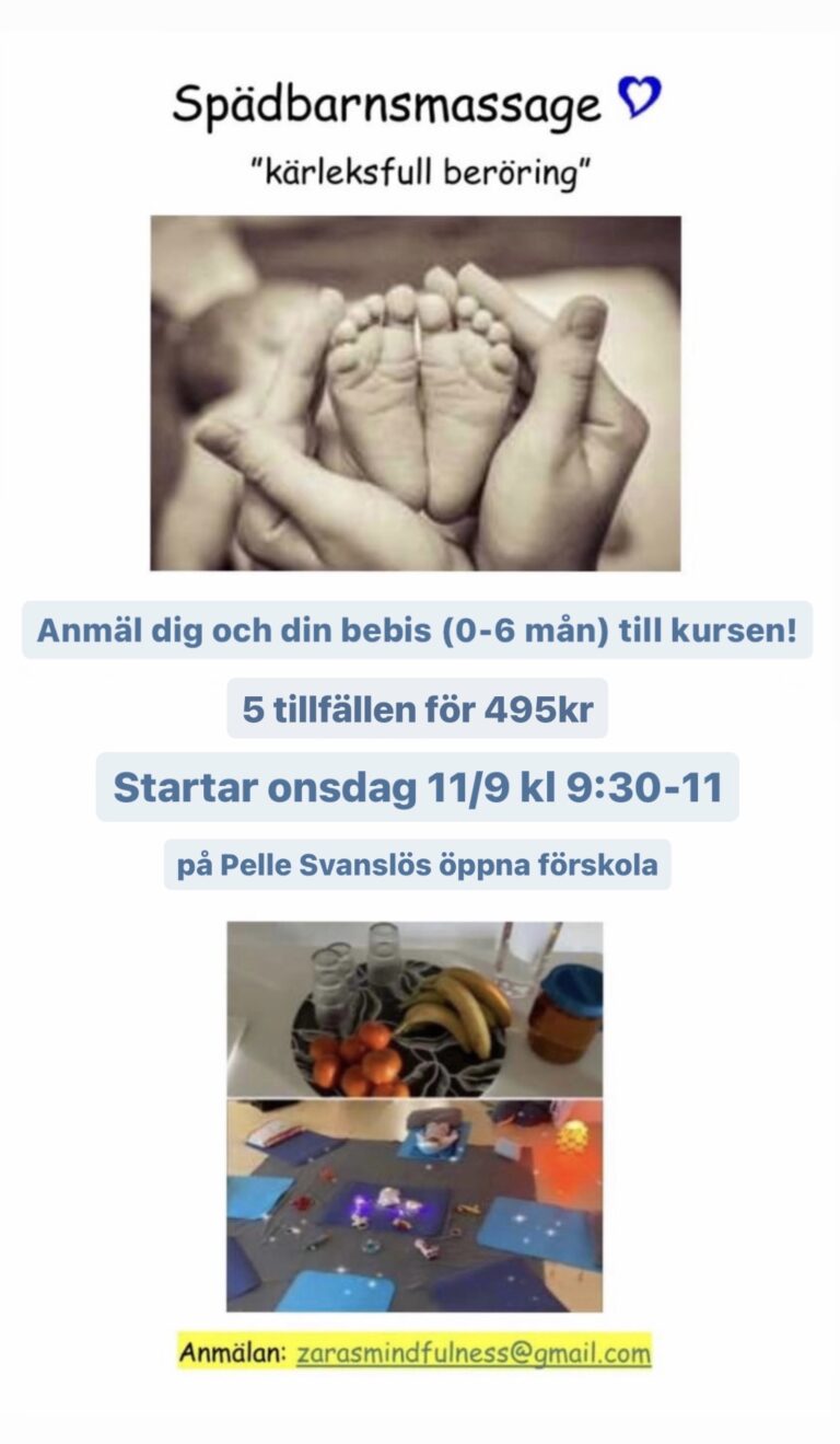 Snart dags för spädbarnsmassage! 🙌🏽